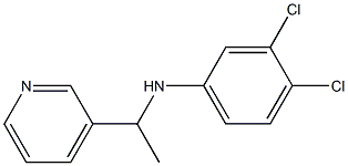 3,4-dichloro-N-[1-(pyridin-3-yl)ethyl]aniline Struktur