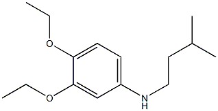 3,4-diethoxy-N-(3-methylbutyl)aniline Struktur