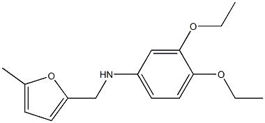 3,4-diethoxy-N-[(5-methylfuran-2-yl)methyl]aniline Struktur