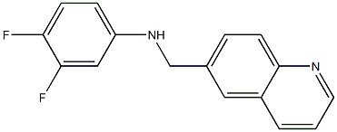 3,4-difluoro-N-(quinolin-6-ylmethyl)aniline Struktur