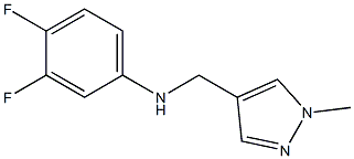 3,4-difluoro-N-[(1-methyl-1H-pyrazol-4-yl)methyl]aniline Struktur