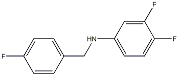 3,4-difluoro-N-[(4-fluorophenyl)methyl]aniline Struktur