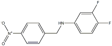 3,4-difluoro-N-[(4-nitrophenyl)methyl]aniline Struktur