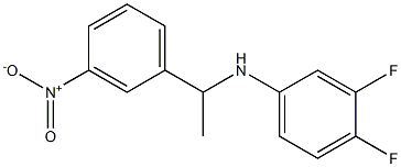 3,4-difluoro-N-[1-(3-nitrophenyl)ethyl]aniline Struktur