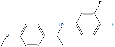 3,4-difluoro-N-[1-(4-methoxyphenyl)ethyl]aniline Struktur