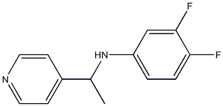 3,4-difluoro-N-[1-(pyridin-4-yl)ethyl]aniline Struktur