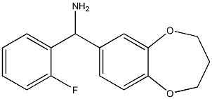 3,4-dihydro-2H-1,5-benzodioxepin-7-yl(2-fluorophenyl)methanamine Struktur