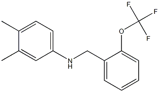 3,4-dimethyl-N-{[2-(trifluoromethoxy)phenyl]methyl}aniline Struktur