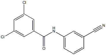 3,5-dichloro-N-(3-cyanophenyl)benzamide Struktur