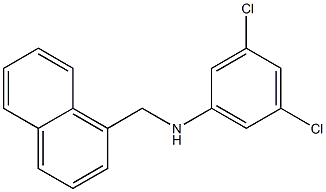 3,5-dichloro-N-(naphthalen-1-ylmethyl)aniline Struktur