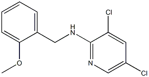 3,5-dichloro-N-[(2-methoxyphenyl)methyl]pyridin-2-amine Struktur