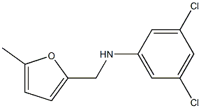 3,5-dichloro-N-[(5-methylfuran-2-yl)methyl]aniline Struktur