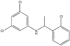 3,5-dichloro-N-[1-(2-chlorophenyl)ethyl]aniline Struktur