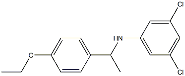 3,5-dichloro-N-[1-(4-ethoxyphenyl)ethyl]aniline Struktur