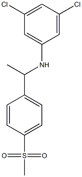 3,5-dichloro-N-[1-(4-methanesulfonylphenyl)ethyl]aniline Struktur