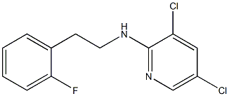 3,5-dichloro-N-[2-(2-fluorophenyl)ethyl]pyridin-2-amine Struktur