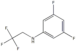 3,5-difluoro-N-(2,2,2-trifluoroethyl)aniline Struktur