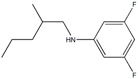 3,5-difluoro-N-(2-methylpentyl)aniline Struktur