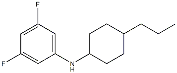 3,5-difluoro-N-(4-propylcyclohexyl)aniline Struktur