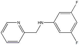 3,5-difluoro-N-(pyridin-2-ylmethyl)aniline Struktur