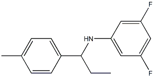 3,5-difluoro-N-[1-(4-methylphenyl)propyl]aniline Struktur