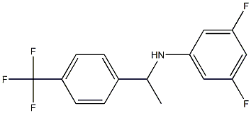 3,5-difluoro-N-{1-[4-(trifluoromethyl)phenyl]ethyl}aniline Struktur