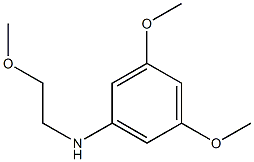 3,5-dimethoxy-N-(2-methoxyethyl)aniline Struktur