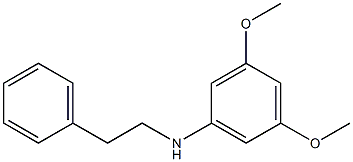 3,5-dimethoxy-N-(2-phenylethyl)aniline Struktur