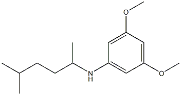 3,5-dimethoxy-N-(5-methylhexan-2-yl)aniline Struktur