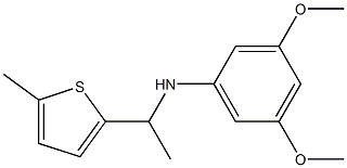 3,5-dimethoxy-N-[1-(5-methylthiophen-2-yl)ethyl]aniline Struktur