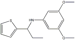 3,5-dimethoxy-N-[1-(thiophen-2-yl)propyl]aniline Struktur