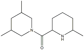 3,5-dimethyl-1-[(6-methylpiperidin-2-yl)carbonyl]piperidine Struktur