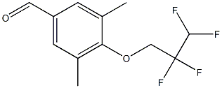 3,5-dimethyl-4-(2,2,3,3-tetrafluoropropoxy)benzaldehyde Struktur