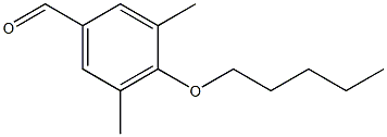 3,5-dimethyl-4-(pentyloxy)benzaldehyde Struktur