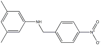 3,5-dimethyl-N-[(4-nitrophenyl)methyl]aniline Struktur