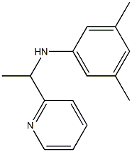 3,5-dimethyl-N-[1-(pyridin-2-yl)ethyl]aniline Struktur