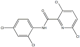 3,6-dichloro-N-(2,4-dichlorophenyl)pyridine-2-carboxamide Struktur