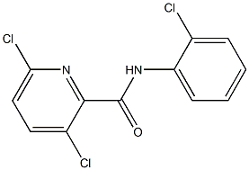 3,6-dichloro-N-(2-chlorophenyl)pyridine-2-carboxamide Struktur