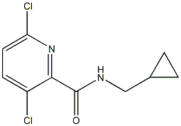 3,6-dichloro-N-(cyclopropylmethyl)pyridine-2-carboxamide Struktur