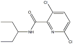 3,6-dichloro-N-(pentan-3-yl)pyridine-2-carboxamide Struktur