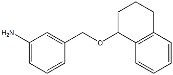 3-[(1,2,3,4-tetrahydronaphthalen-1-yloxy)methyl]aniline Struktur