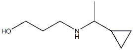 3-[(1-cyclopropylethyl)amino]propan-1-ol Struktur