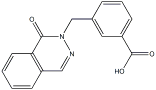 3-[(1-oxophthalazin-2(1H)-yl)methyl]benzoic acid Struktur