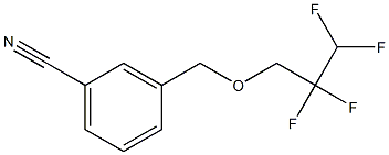 3-[(2,2,3,3-tetrafluoropropoxy)methyl]benzonitrile Struktur