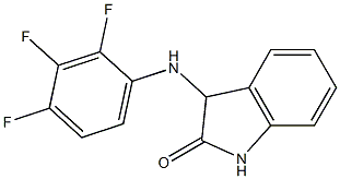 3-[(2,3,4-trifluorophenyl)amino]-2,3-dihydro-1H-indol-2-one Struktur