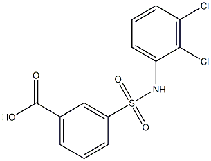 3-[(2,3-dichlorophenyl)sulfamoyl]benzoic acid Struktur