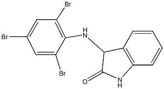 3-[(2,4,6-tribromophenyl)amino]-2,3-dihydro-1H-indol-2-one Struktur