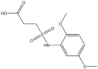 3-[(2,5-dimethoxyphenyl)sulfamoyl]propanoic acid Struktur