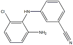 3-[(2-amino-6-chlorophenyl)amino]benzonitrile Struktur