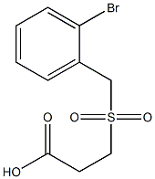 3-[(2-bromobenzyl)sulfonyl]propanoic acid Struktur